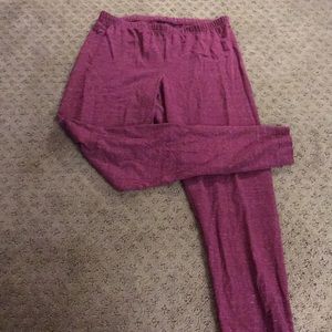 Purple leggings